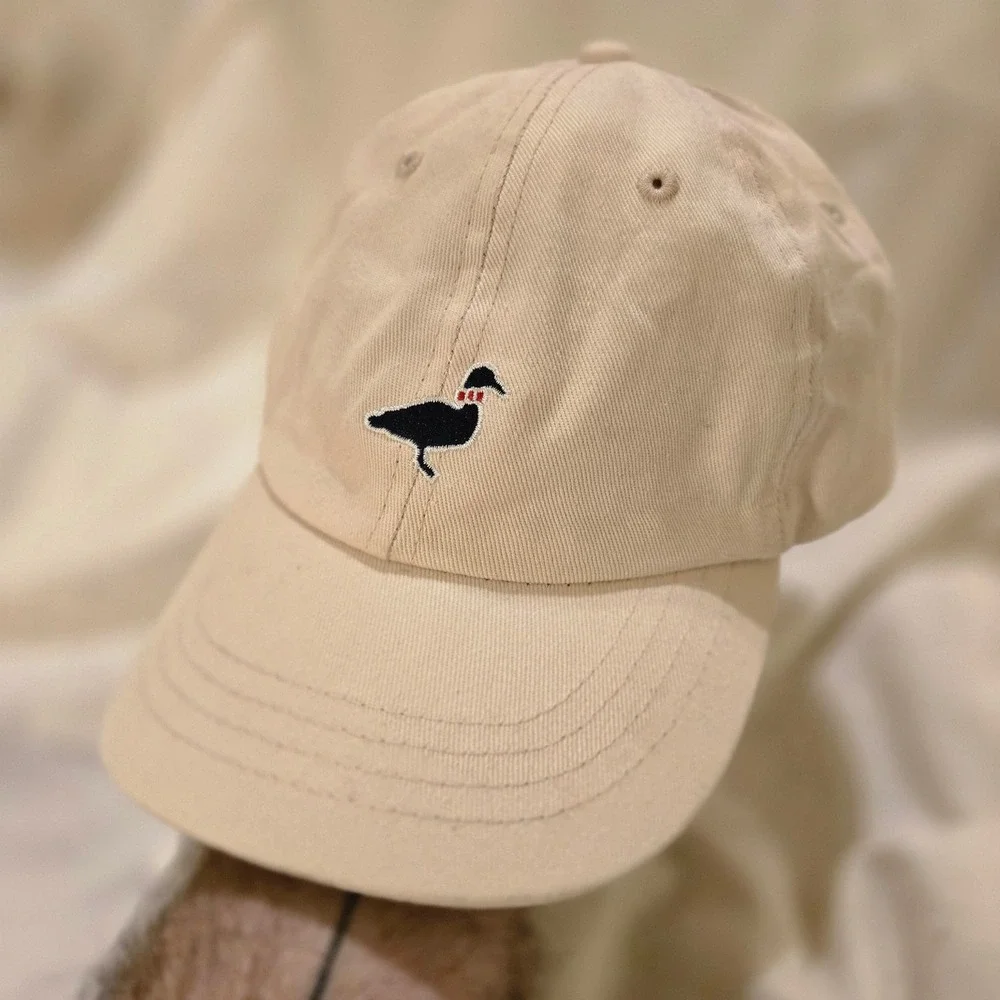 Preppy Southern Duck Hat Properly Tied Youth Hat OS Unisex Tan Khaki Slider Back